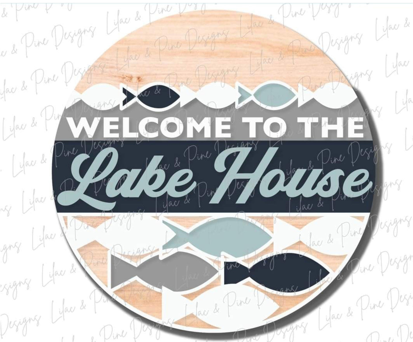 Welcome to the lakehouse door hanger